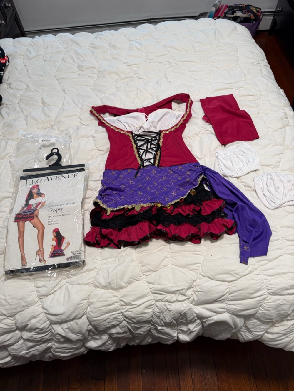 Womens leg Avenue crystal ball gypsy costume S/M